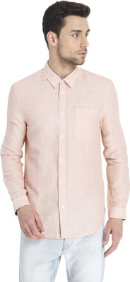 

Jack & Jones Men' Solid Casual Pink Shirt, Maroon
