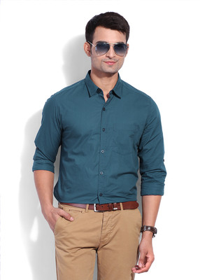 

Numero Uno Men' Solid Casual Blue Shirt