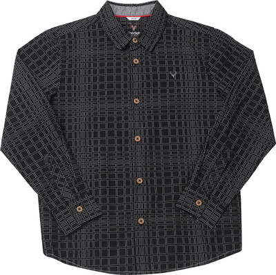 

Allen Solly Junior Boys Printed Casual Black Shirt, Purple