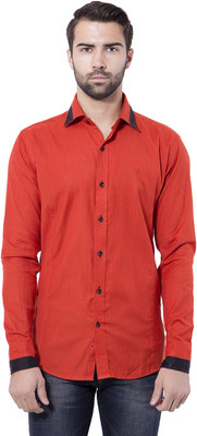 

Tag & Trend Men's Solid Casual Brown Shirt, Rufous brown