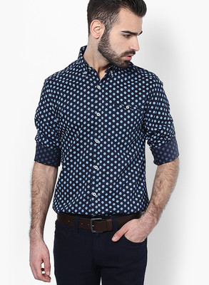 

Jack & Jones Men's Polka Print Casual Dark Blue Shirt, Navy blazer