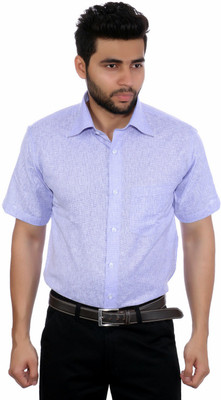 

Studio Nexx Men's Woven, Checkered Formal Purple Shirt