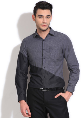 

Black Coffee Men's Checkered Formal Grey, Black Shirt, Black/white