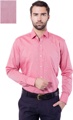 

Tag & Trend Men's Solid Formal Red Shirt, American red