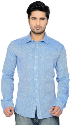 

Thinc Men's Solid Casual Blue Shirt