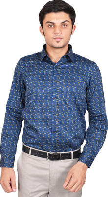 

Kriss Men's Checkered Casual Blue Shirt