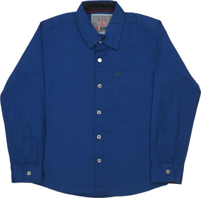 

Gini & Jony Boys Solid Casual Blue Shirt