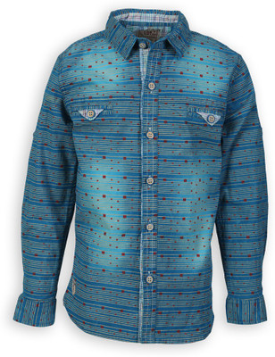 

Lilliput Boy's Printed Casual Blue Shirt