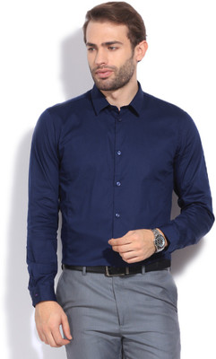 

Arrow New York Men's Solid Casual Blue Shirt, Navy