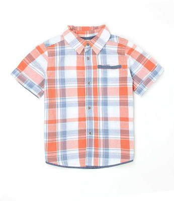 

Levi's Boys Checkered Casual Orange Shirt, Valencia ora-n5