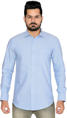 

Thinc Men's Solid Formal Blue Shirt, Oxford blue