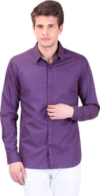 

TAG-7 Men Printed Casual Blue Shirt