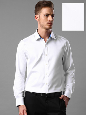 INVICTUS Men Self Design Casual White Shirt