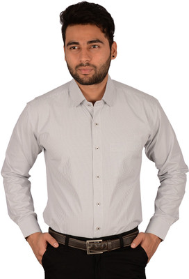 

Studio Nexx Men's Checkered Formal White, Black Shirt, Black checks