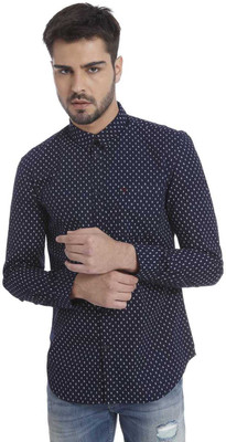 

Jack & Jones Men's Polka Print Casual Dark Blue Shirt, Navy blazer