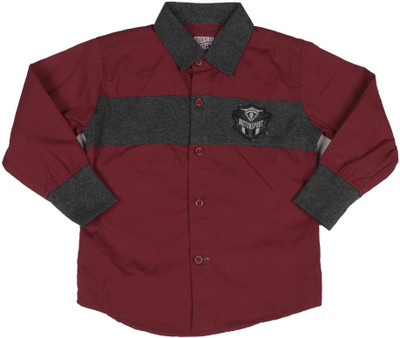 

Gini & Jony Boys Solid Casual Red Shirt