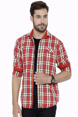 

Fifty Two Men's Checkered Casual Red Shirt