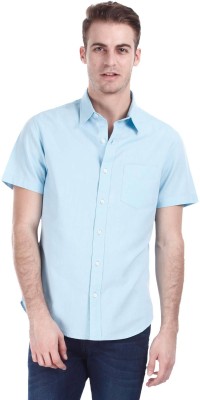 

Zobello Men's Solid Casual Shirt, Azure sky