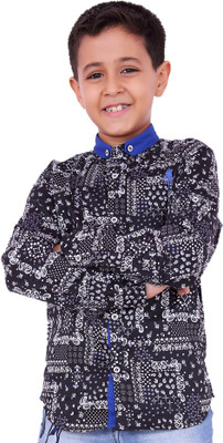 30% OFF on OKS Boys Boys Printed Casual Black Shirt 30% OFF on OKS Boys Boys Printed Casual Black Shirt