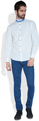

Park Avenue Men's Solid Casual White Shirt