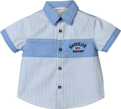 

Beebay Boys Striped Casual Blue Shirt