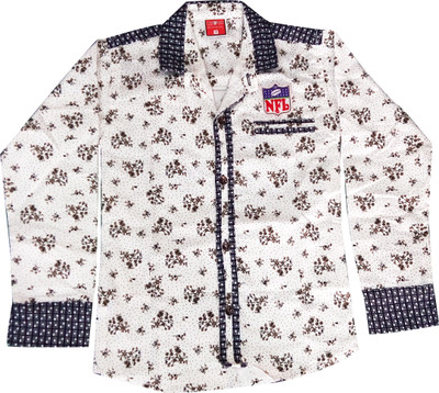 

Fashionitz Boy's Printed Casual Black Shirt
