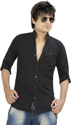 La Milano Men Solid Casual Black Shirt