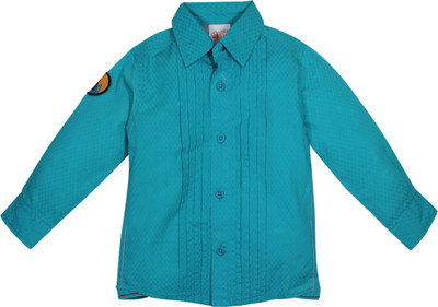 

FS MINI KLUB Boys Solid Casual Blue Shirt, Tealblue
