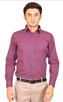 

Kriss Men's Printed Casual Purple Shirt, Pink