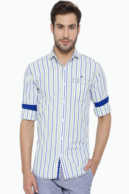 

Fifty Two Men's Striped Casual Blue, Green Shirt, Blue .green stripes.