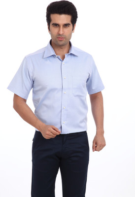 

Raymond Men's Solid Formal Blue Shirt