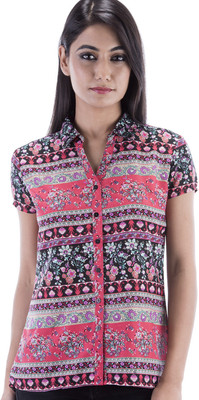 

Amadore Women's Printed Casual Multicolor Shirt