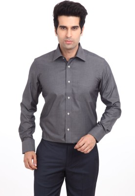 

Park Avenue Men's Solid Formal Grey Shirt