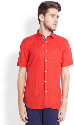 

Parx Men's Solid Casual Red Shirt