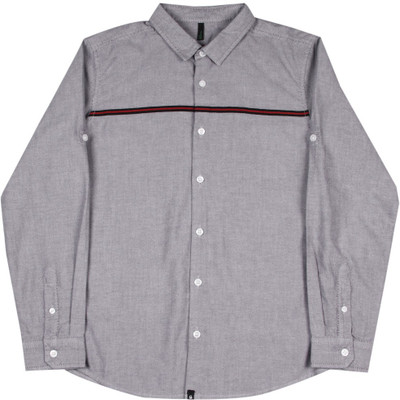 

United Colors of Benetton. Girls Solid Casual Grey Shirt, Black