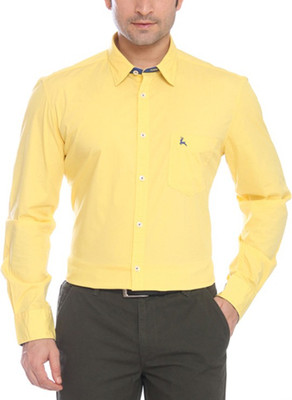 

Parx Men's Solid Formal Yellow Shirt