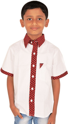 

Gkidz Boys Solid Casual Red Shirt