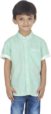 

SuperYoung Boys Solid Casual Green Shirt, Mint green