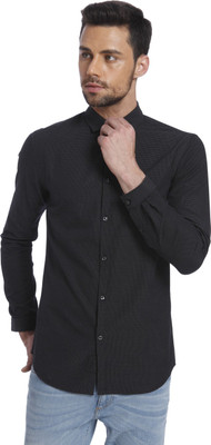 

Jack & Jones Men's Solid Casual Black Shirt