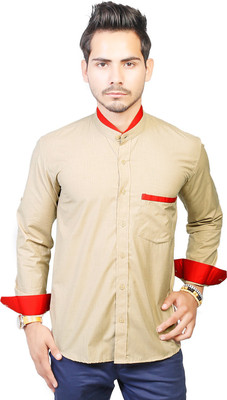 

Trendster Men' Solid Casual Grey, Red Shirt