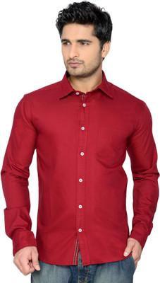 

Thinc Men's Solid Casual Maroon Shirt