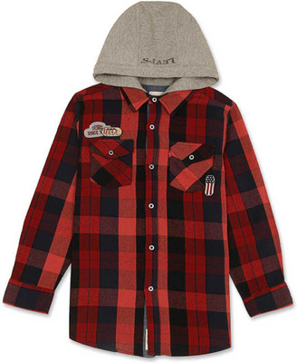 

Levi's Boys Checkered Casual Red, Black Shirt, Rio red-r30