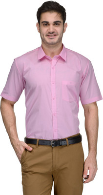 

FabTag - Being Fab Men's Solid Formal Pink Shirt