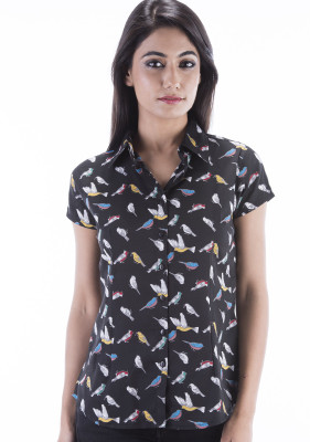 

Amadore Women's Animal Print Casual Shirt, Multicolor