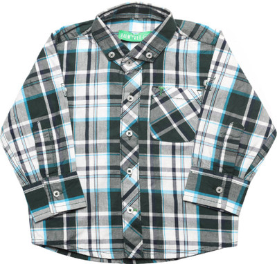 

Palm Tree Baby Boys Checkered Casual Multicolor Shirt, 1383