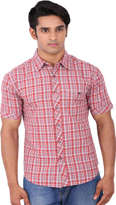 

Rat Trap Men's Checkered Casual Red, White Shirt
