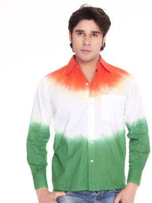 Casual Tees Men Printed Casual Multicolor Shirt