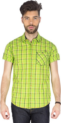 

Mufti Men's Checkered Casual Multicolor Shirt, Lime