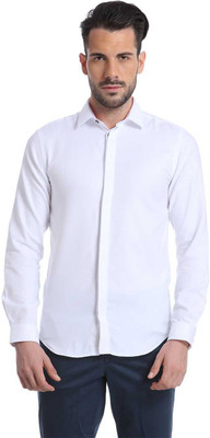 

Jack & Jones Men's Solid Casual White Shirt