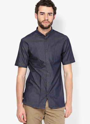 

Jack & Jones Men's Solid Casual Blue Shirt, Navy blazer